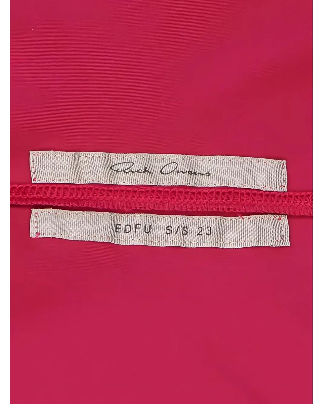 Rick Owens Pink One-Shoulder Swimsuit