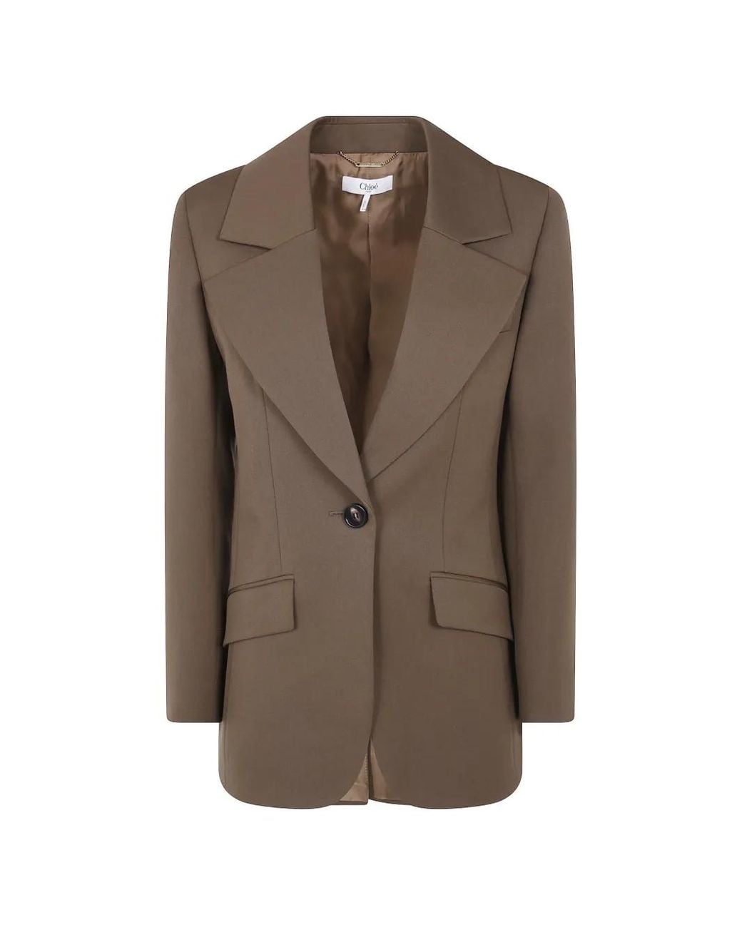 Blazer Con Botones Chloé de color Brown