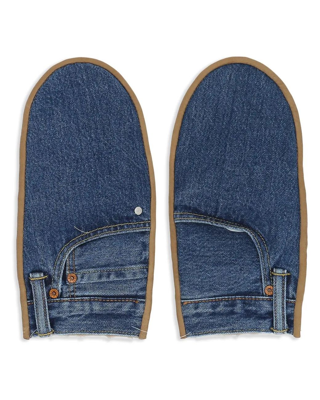 Bless Handschuhe Mit Einsätzen in Blue für Herren
