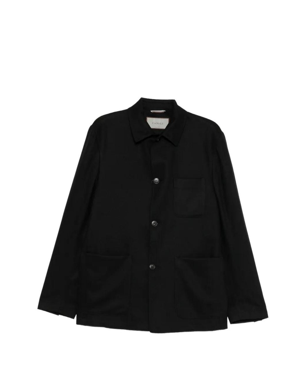 Canali Black Single-Breasted Jacket for men
