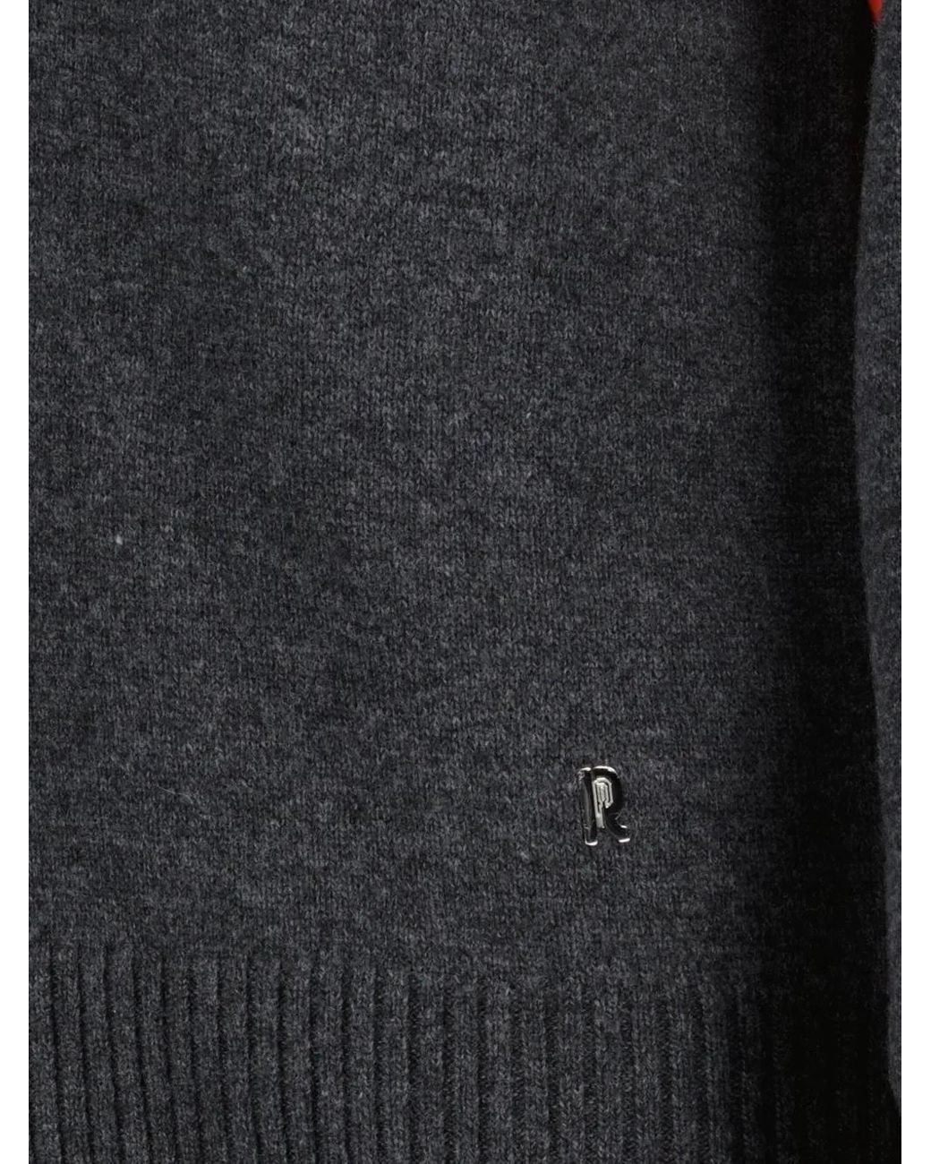 Rabanne Gray Two-Tone Sweater