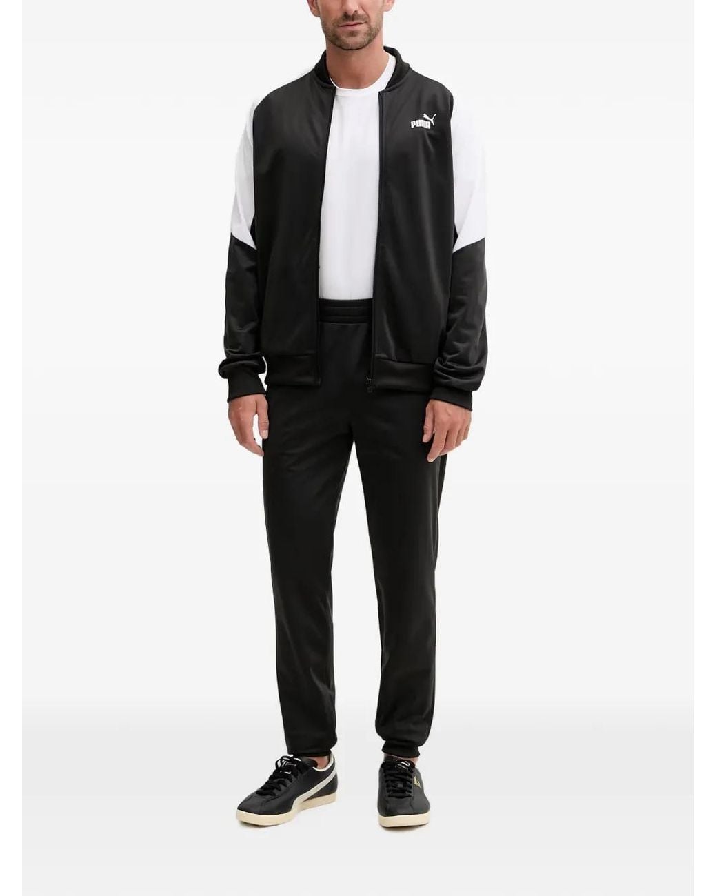 PUMA Black Survêtement À Logo Imprimé (Deux Pièces) for men