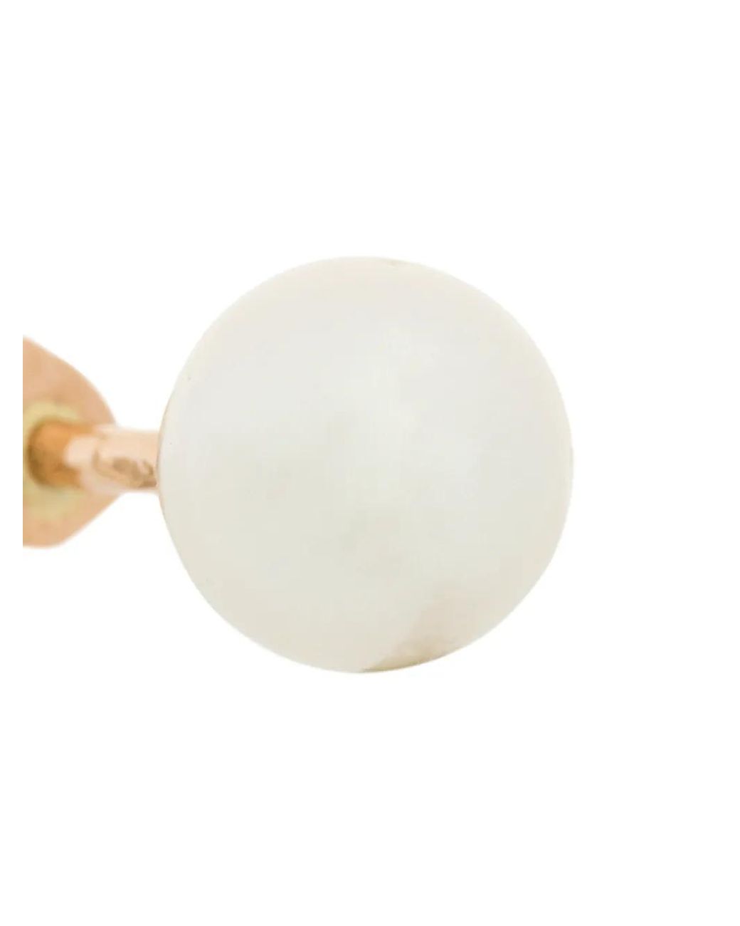 Delfina Delettrez White Dots Solitaire Diamond And Pearl Earring