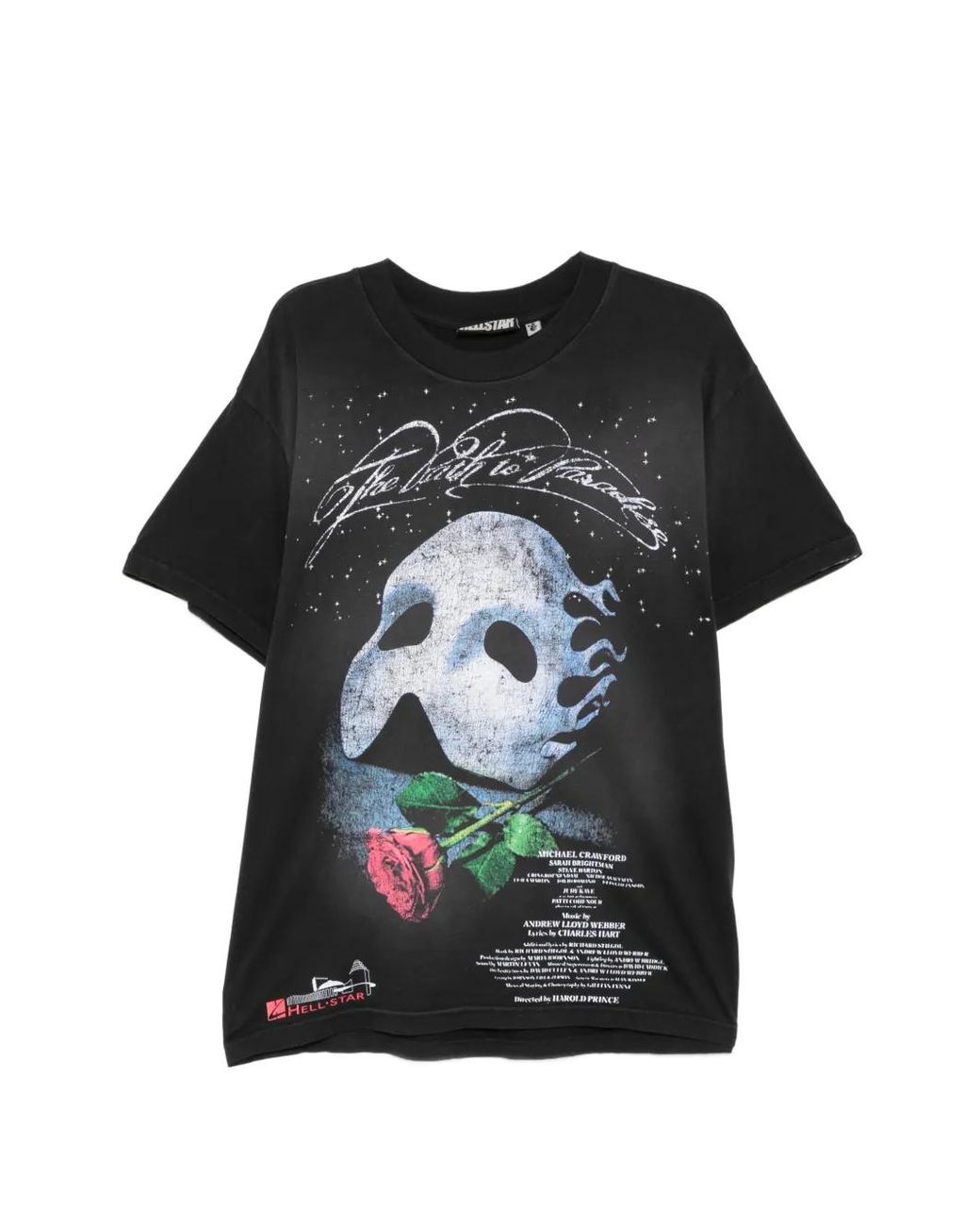 HELLSTAR Black Mask Graphic T-Shirt for men