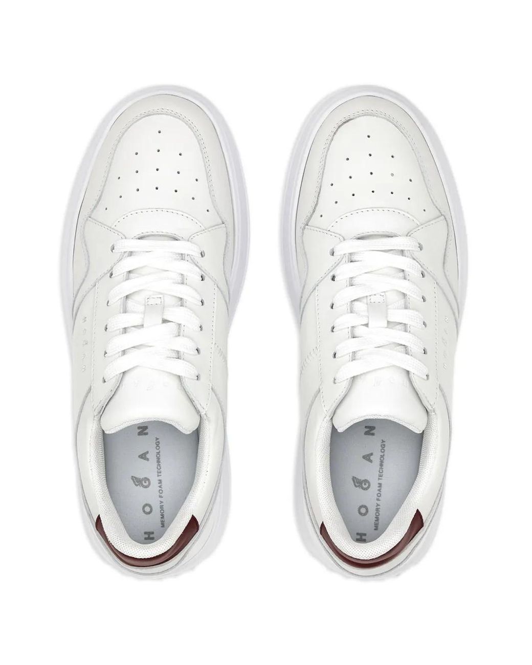 Hogan White Flatform H670 Sneaker For