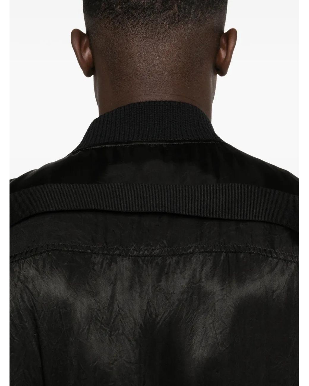 Rick Owens Black 'Classic Flight' Padded Jacket for men