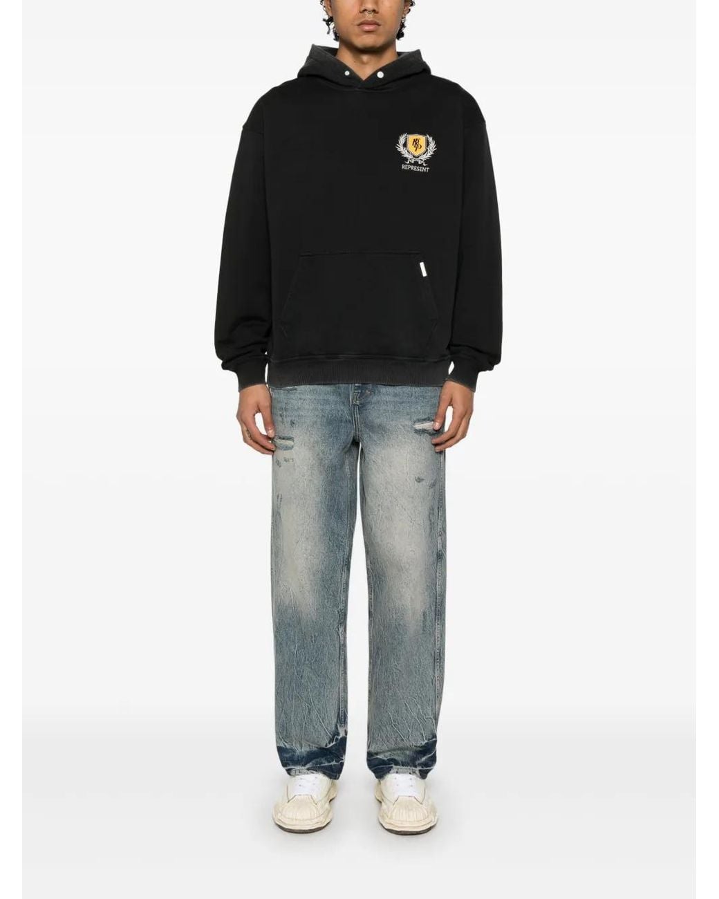 Represent Blue R3 Distressed Jeans for men
