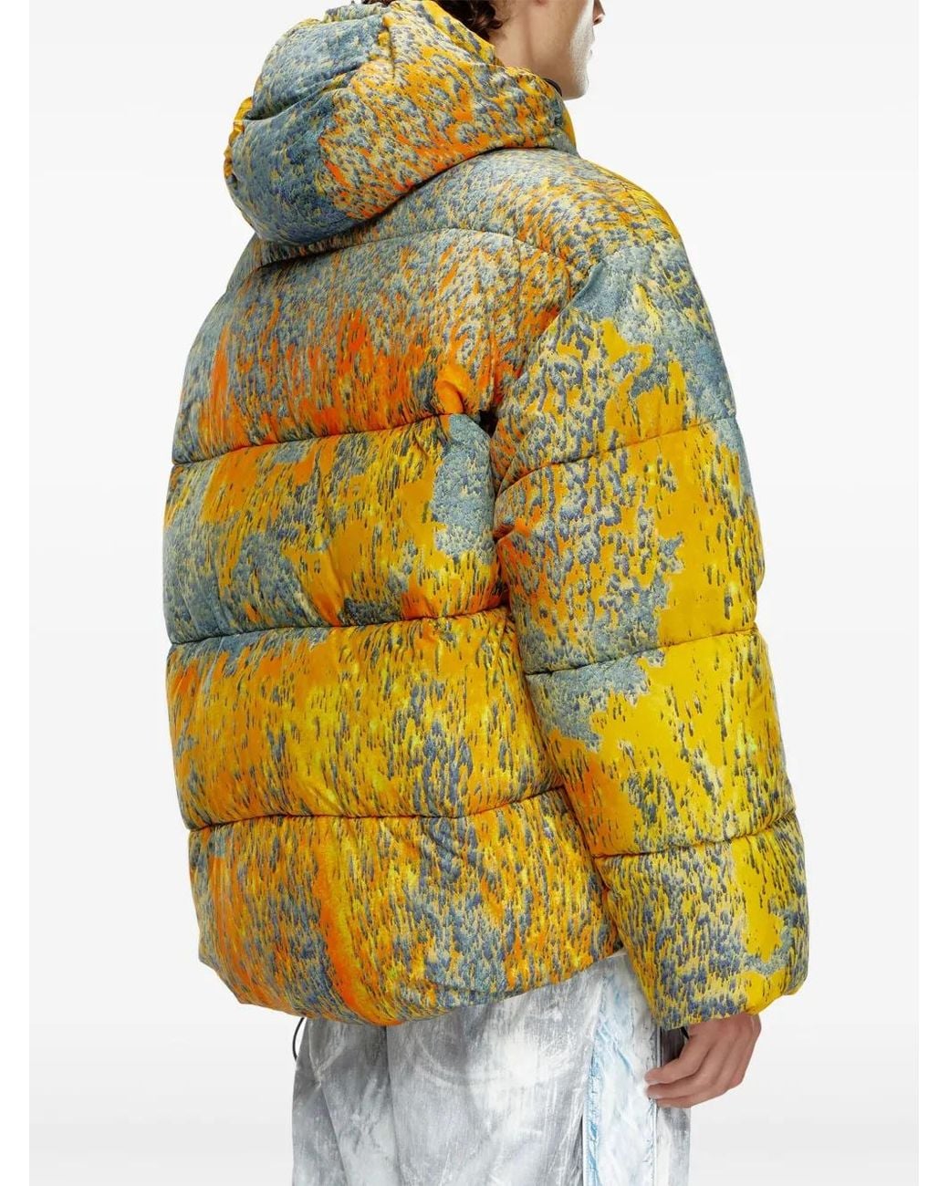 DIESEL Yellow W-Bogaert Padded Jacket for men