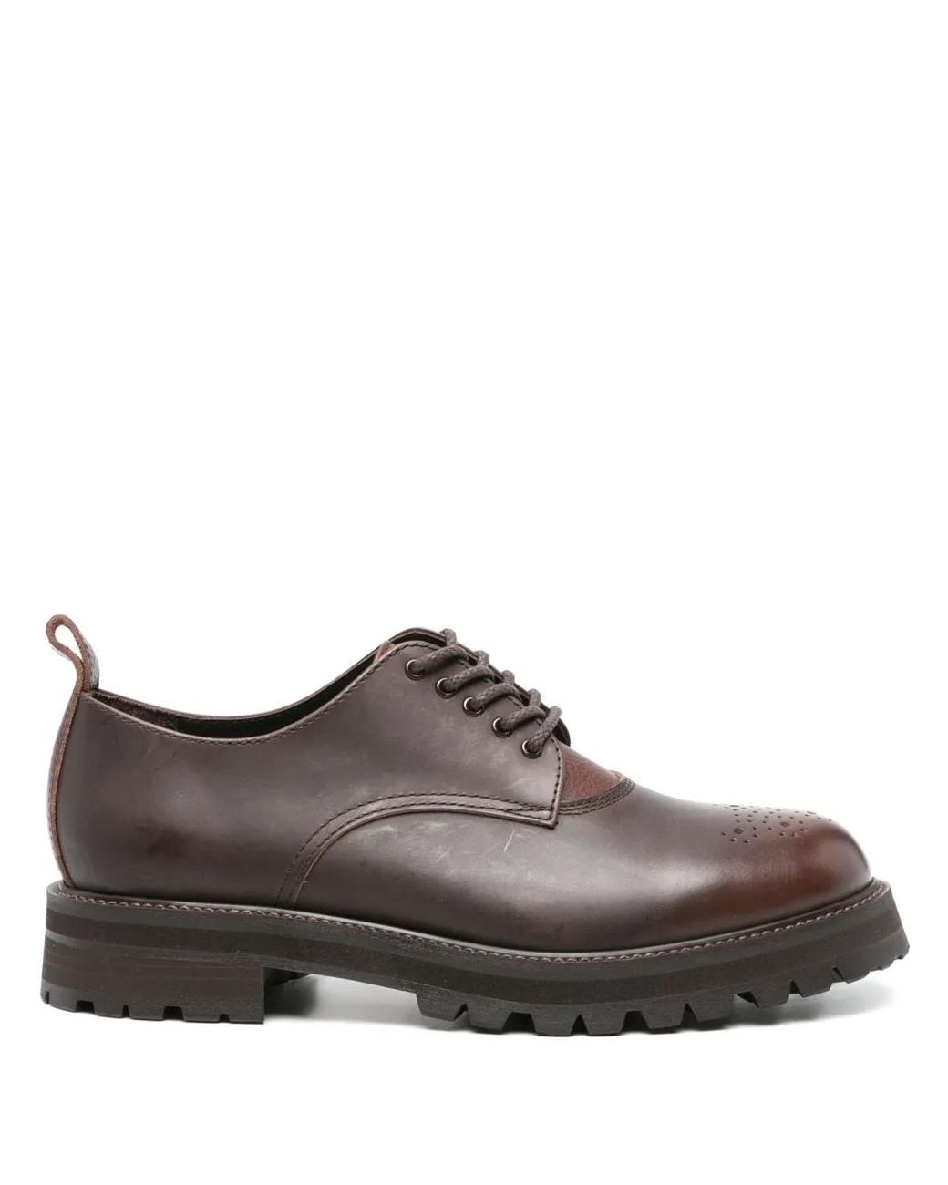 Hender Scheme Brown Commando Blucher Derby-Schuhe