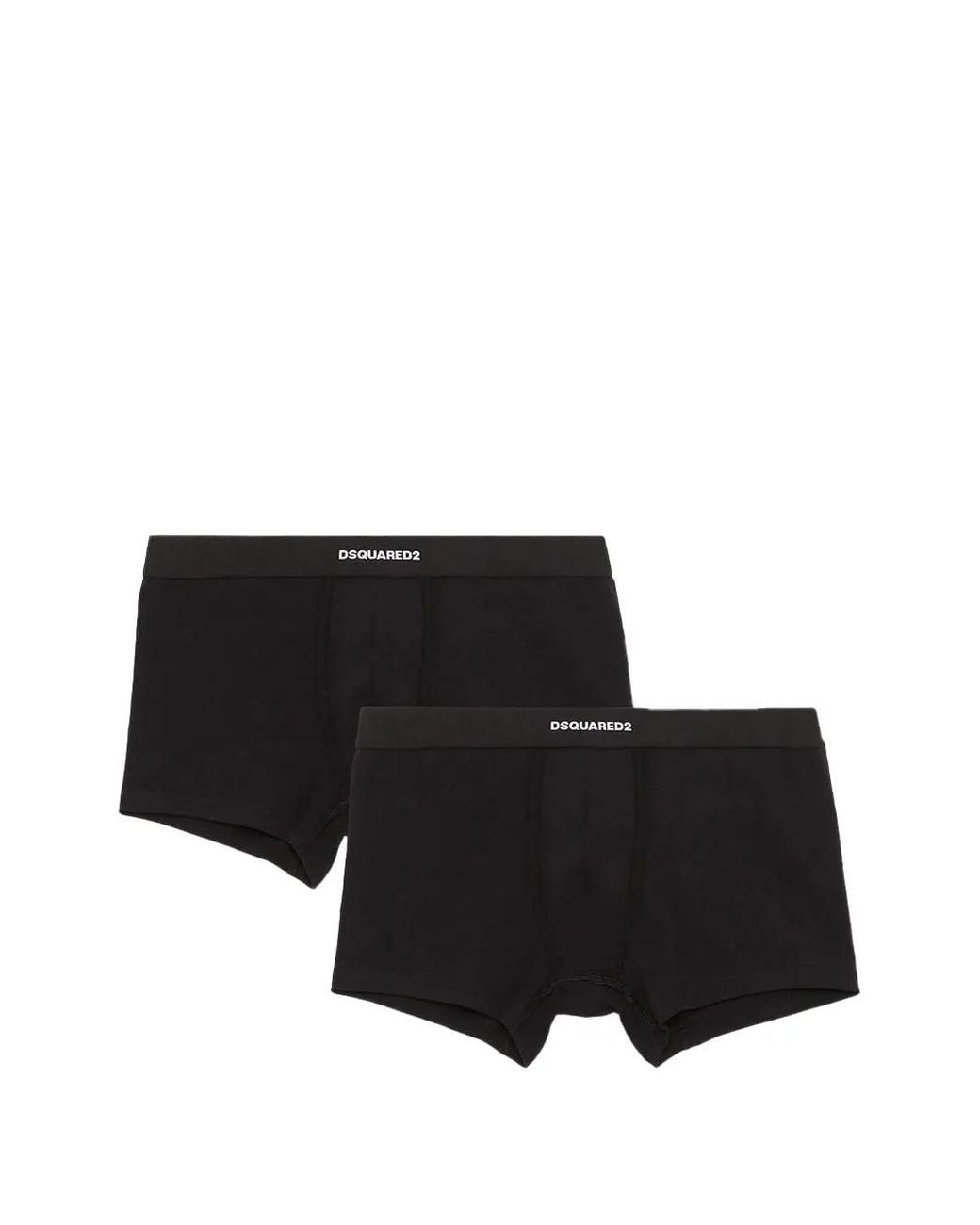 Set De Dos Bóxeres Con Logo DSquared² de hombre de color Black