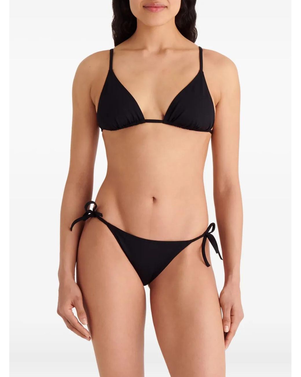 Eres Black Mouna Triangle Tie Bikini Top