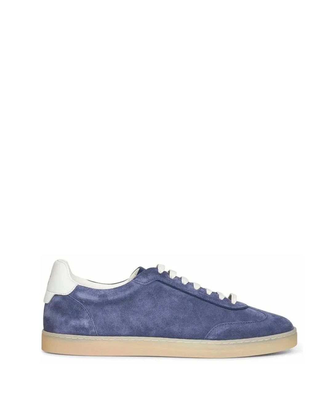 Brunello Cucinelli Blue Low-Top Lace-Up Sneakers for men