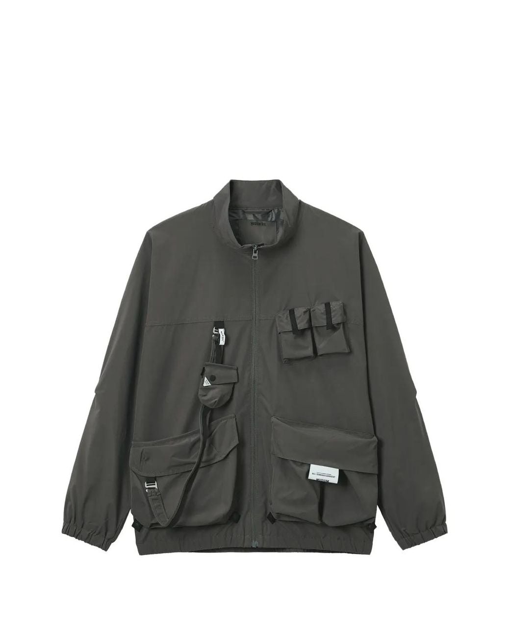 Musium Div. Black Multi-Pocket Zip-Up Jacket for men