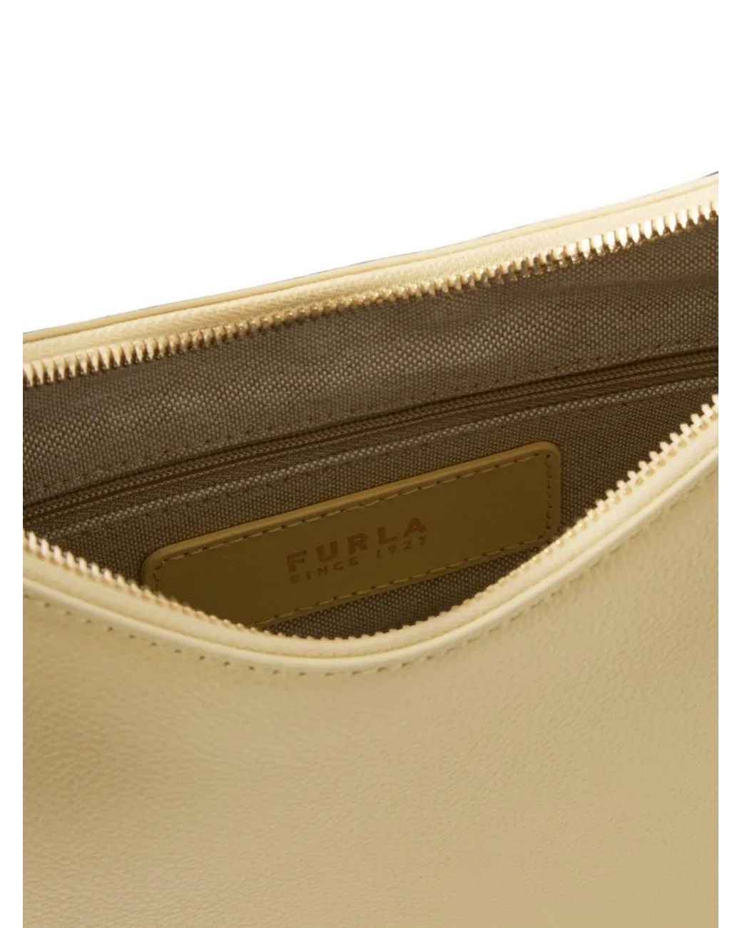 Furla White Goccia Shoulder Bag S