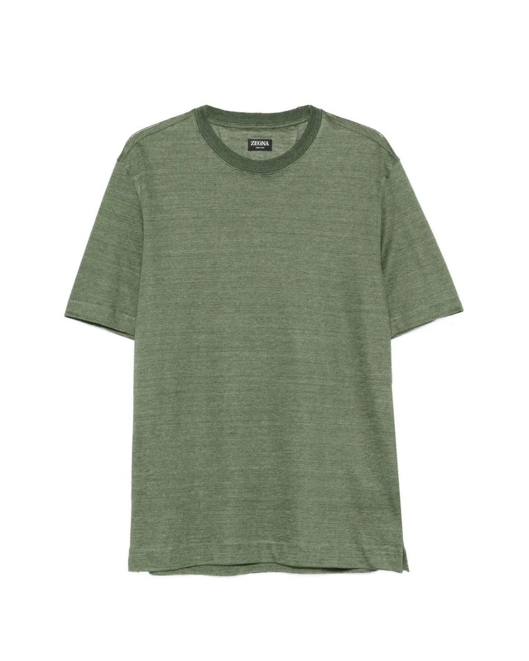 Zegna Green Crew-Neck T-Shirt for men