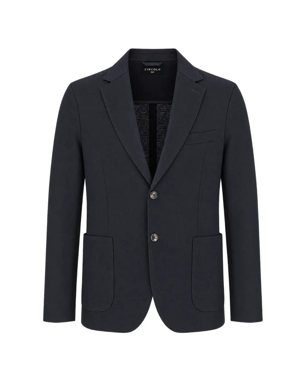 Circolo 1901 Blue Single-Breasted Notch-Lapel Jacket for men