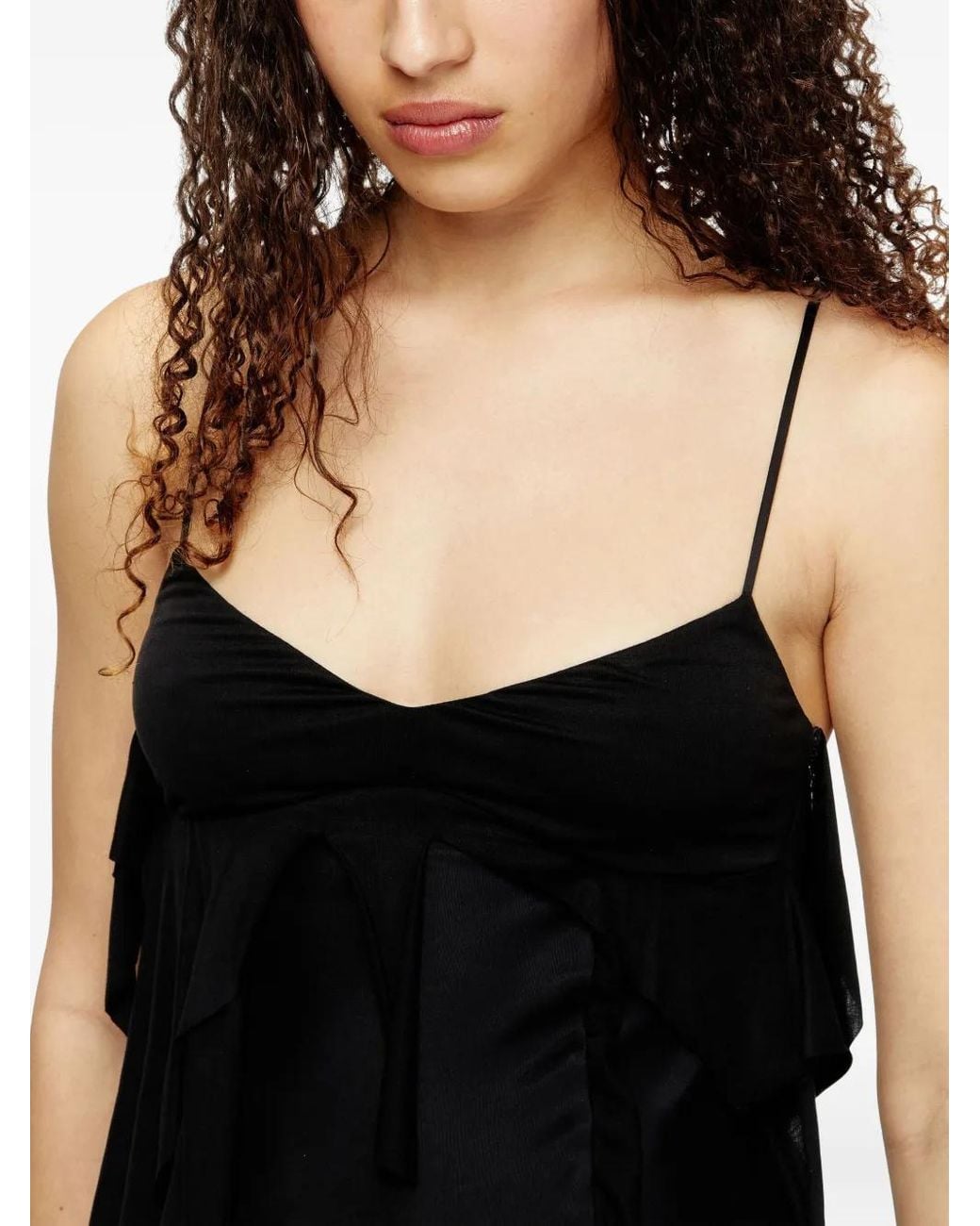 DIESEL D-Ancer Midi-Jurk in het Black