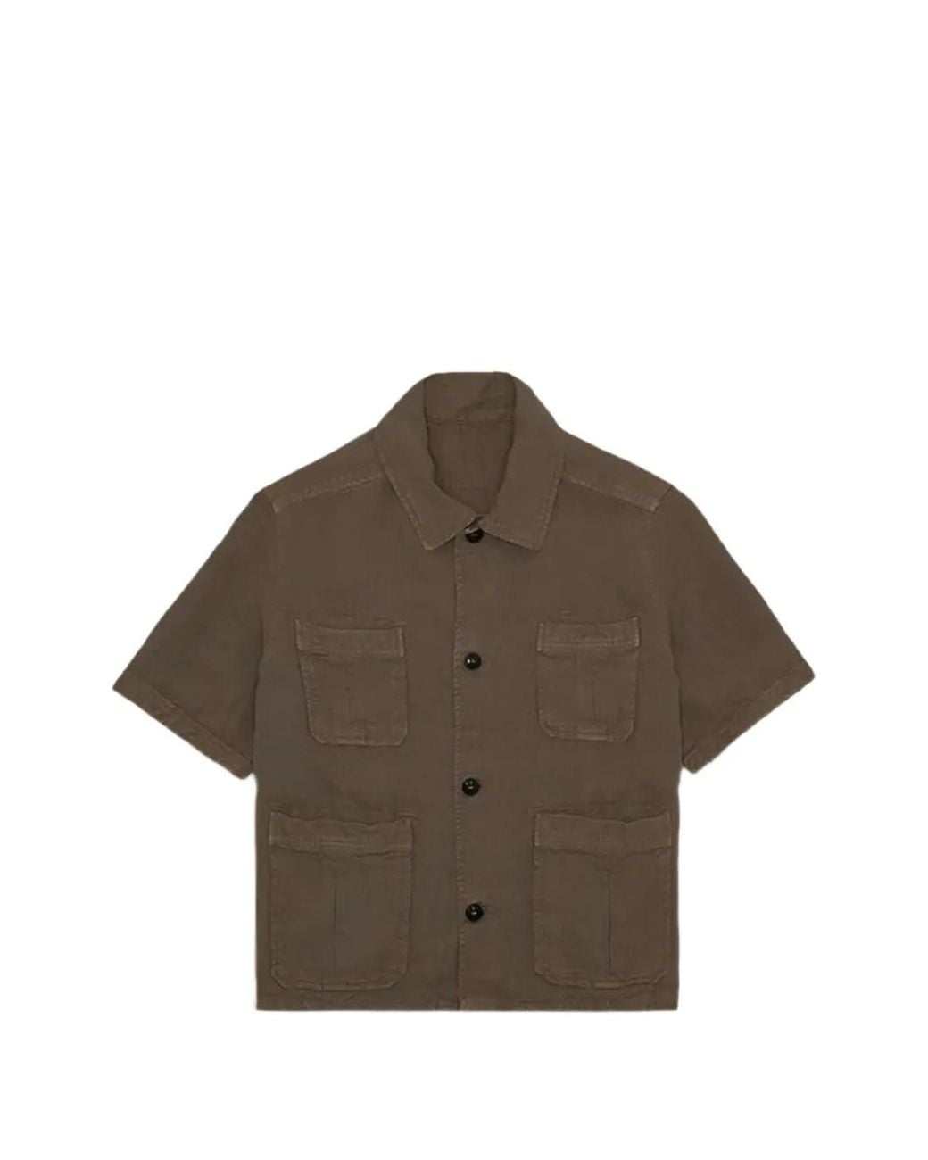 Fortela Brown Bohemma Short-Sleeve Shirt