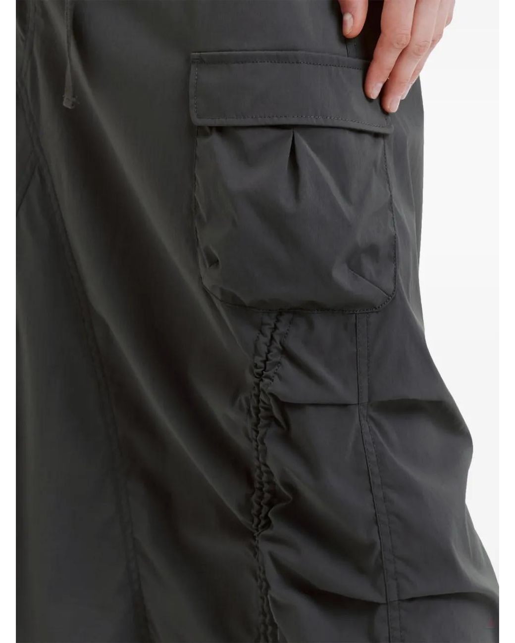 Izzue Gray Cargo Drawstring Skirt