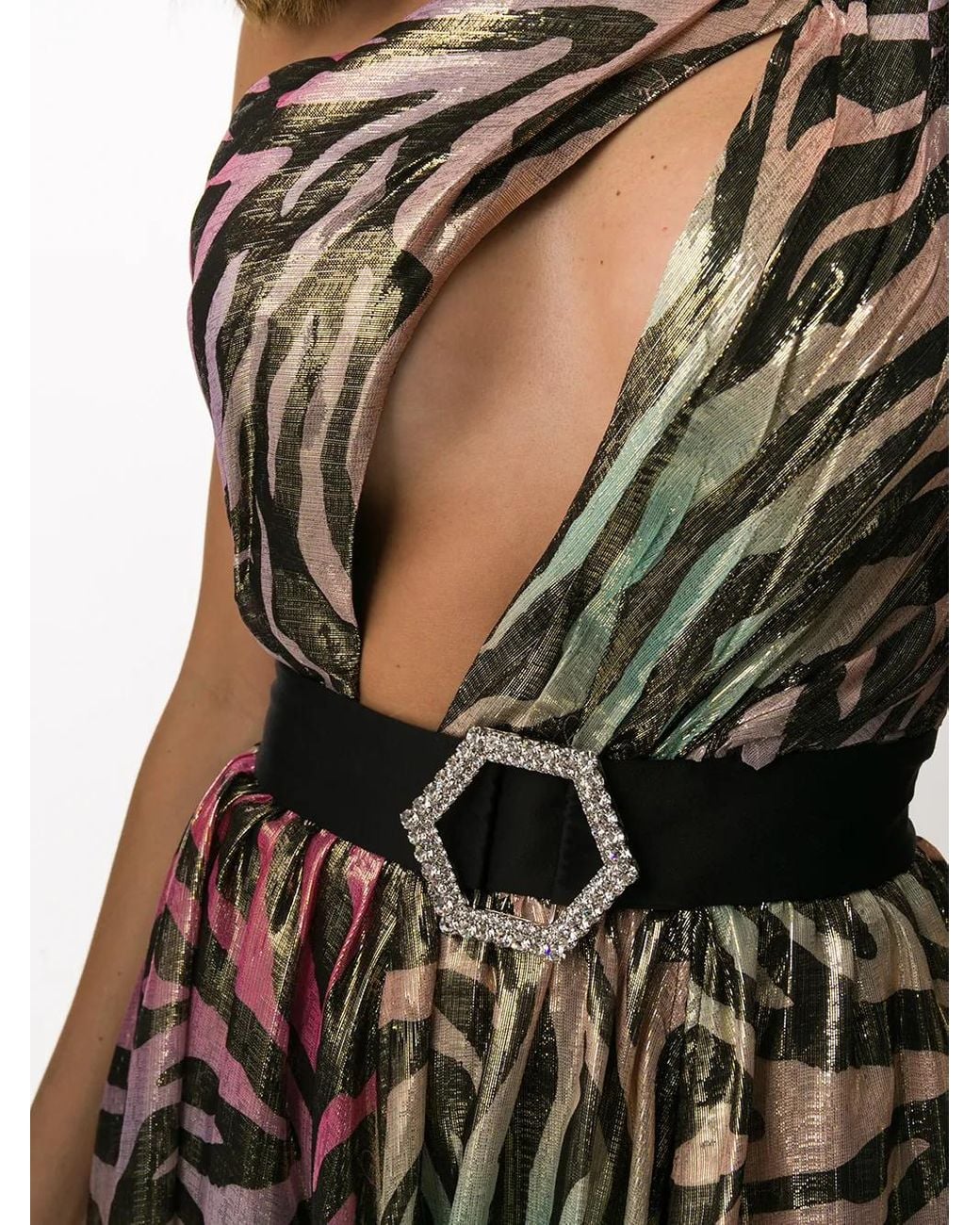 Philipp Plein Pink Jungle Maxi Dress