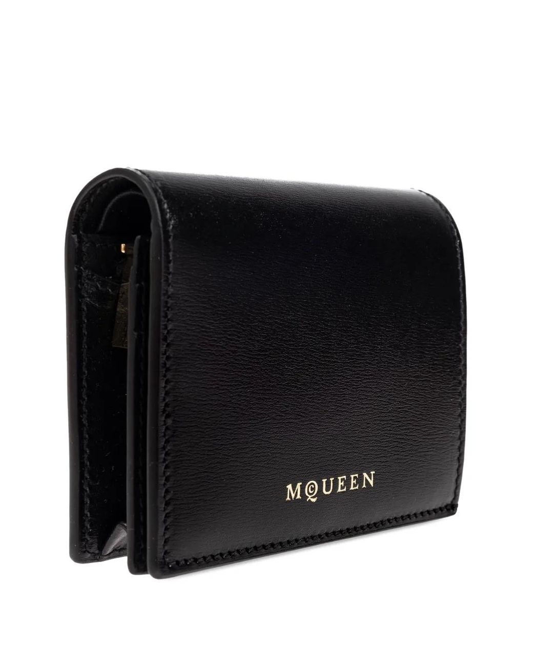 McQueen Black Leather Wallet