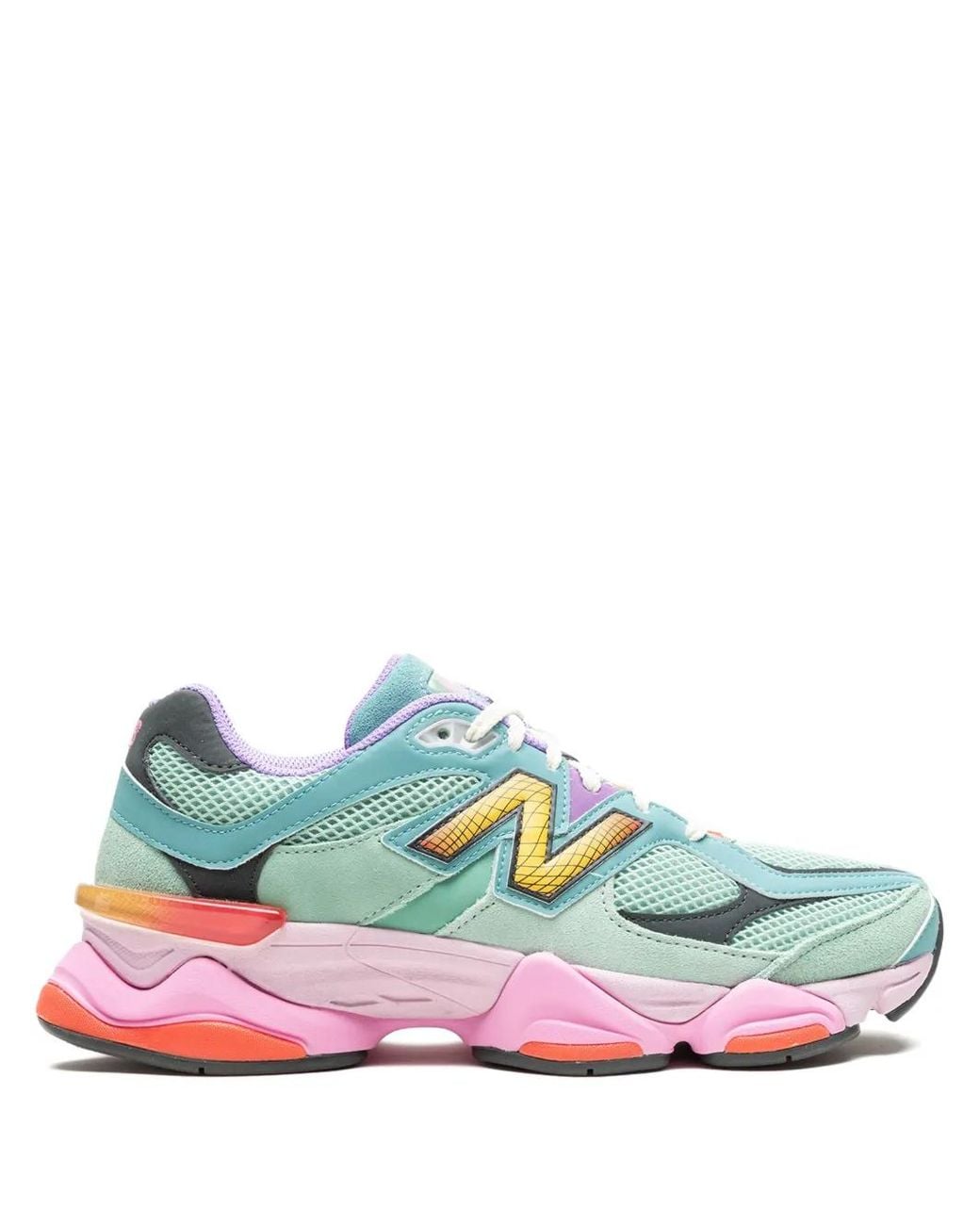 New Balance Green 9060 "Sage Leaf/Neo Flame" Sneakers