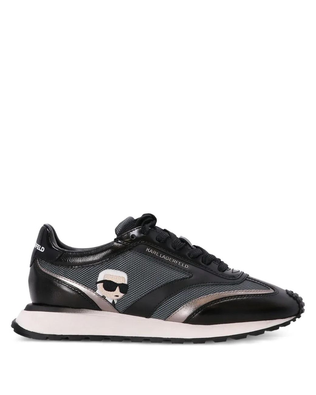 Karl Lagerfeld Black Nft Zone Logo-Detail Sneakers