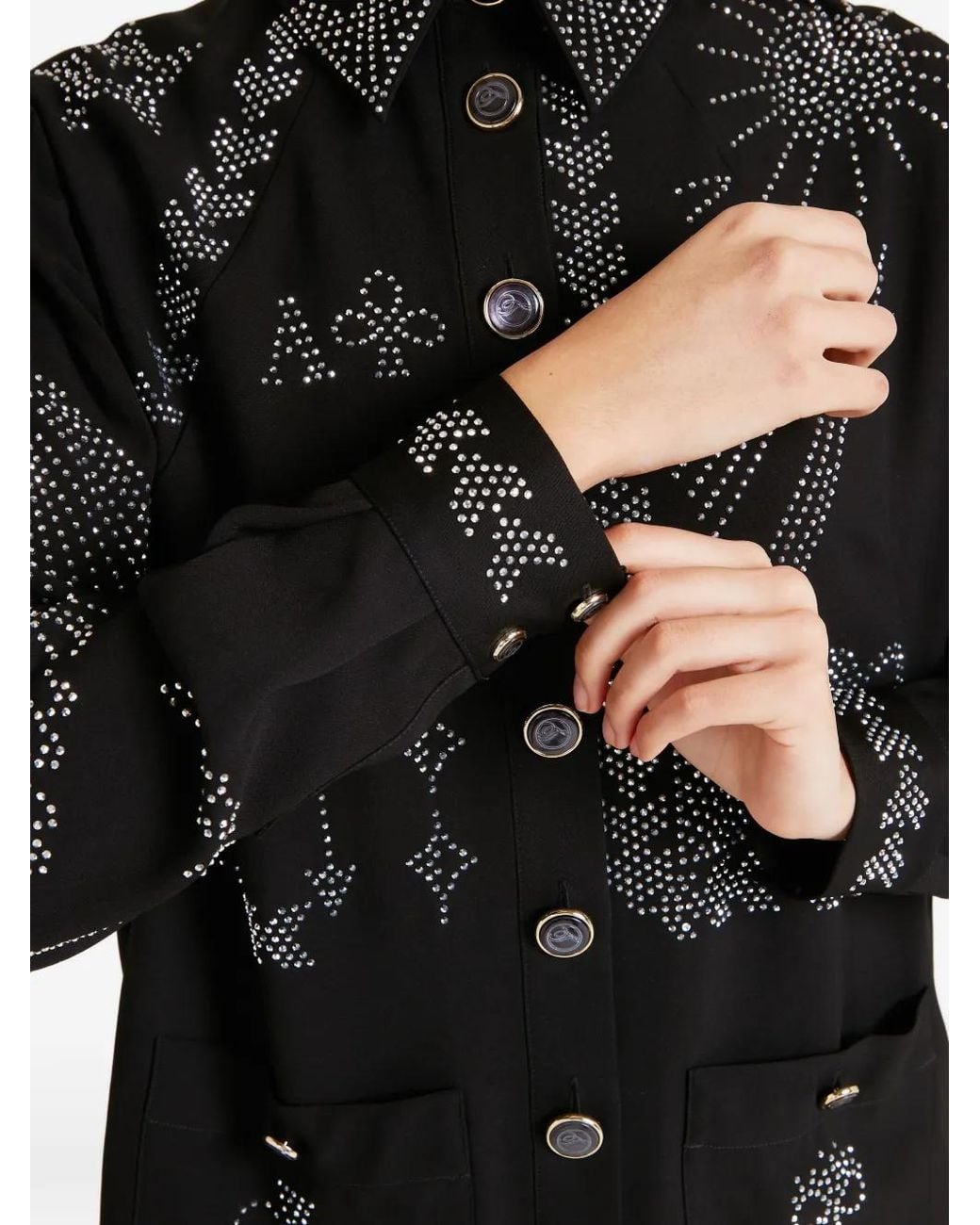 Temperley London Black Villanelle Embellished Jacket