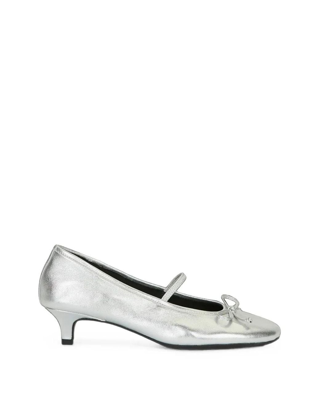 Ash White Elodie Bis Bow-Detail Heeled Pumps