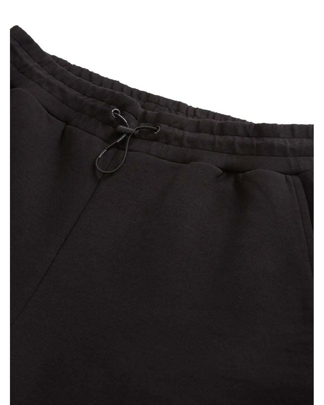 Woolrich Black Drawstring Elasticated Track Pants