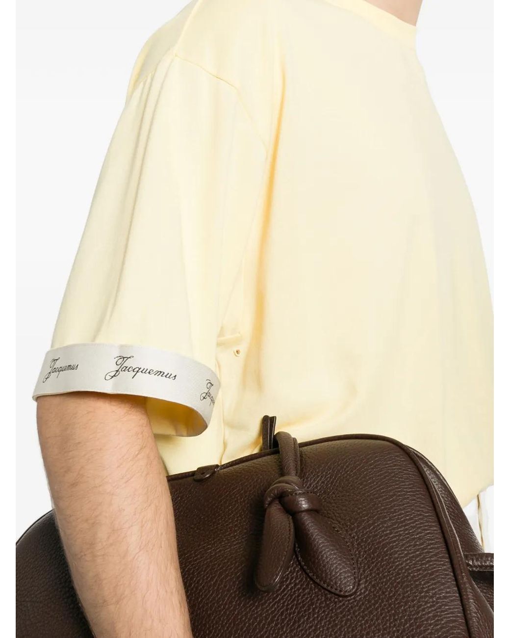 Jacquemus Natural The Rond Carré Short-Sleeve T-Shirt for men
