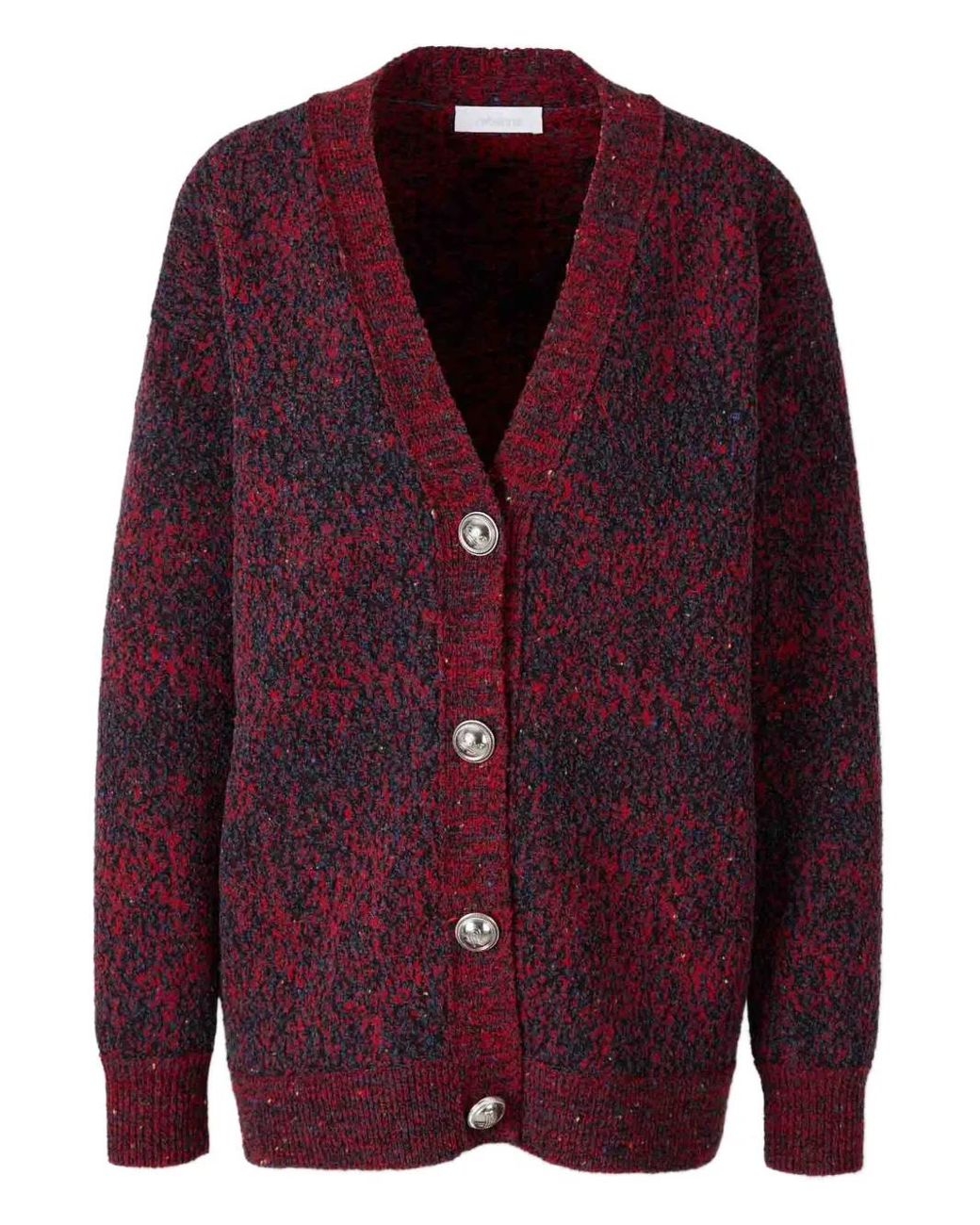 Rabanne Textured Button Wool Cardigan