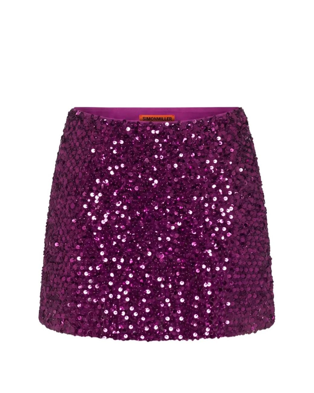 Simon Miller Purple Minijupe Dizzy À Sequins
