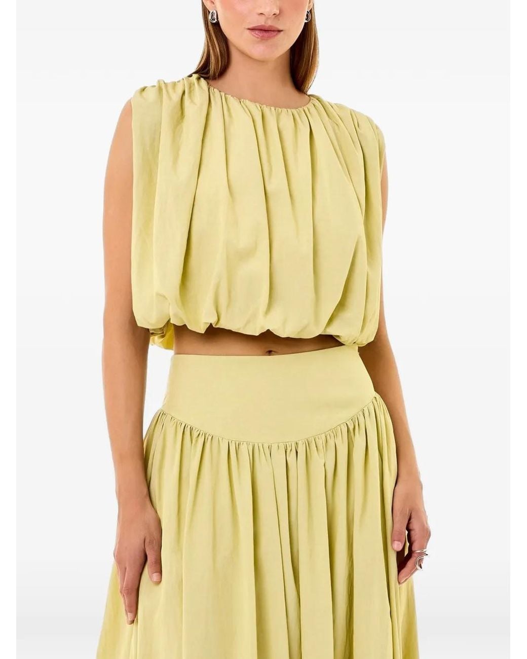 Top Nadira Nicholas de color Yellow