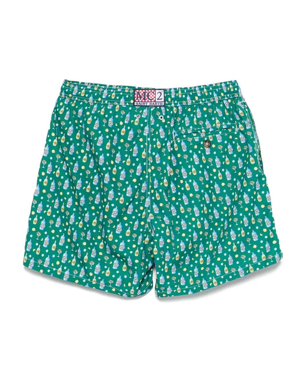 Mc2 Saint Barth Green Lighting Swim Shorts for men