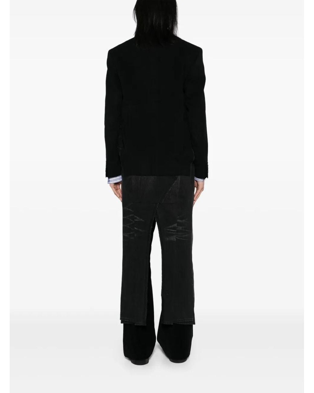Abrigo Con Diseño Patchwork Junya Watanabe de hombre de color Black