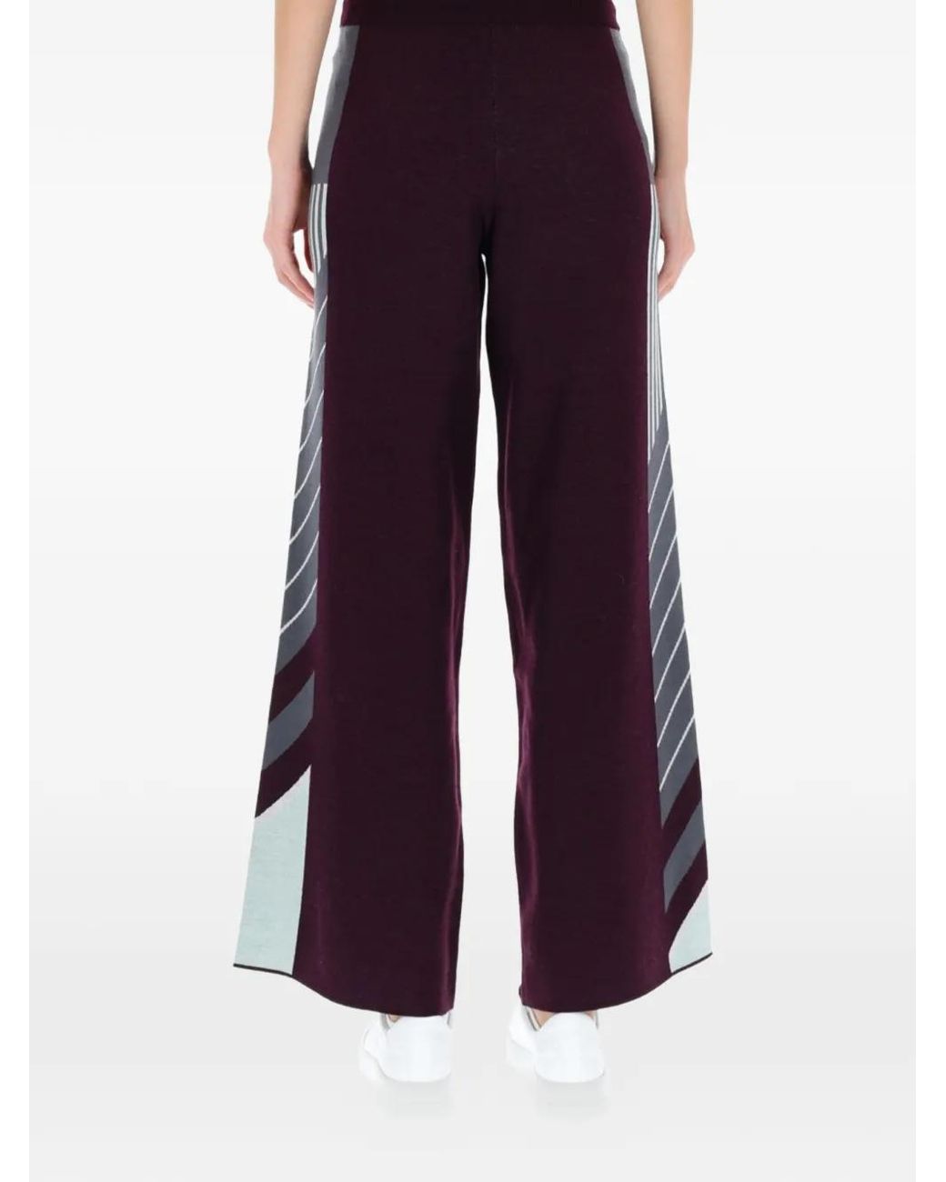 Casablanca Purple Diagonal Tennis Trousers