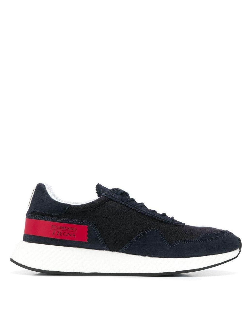 Z Zegna Suede Techmerino Sneakers in Blue for Men Lyst