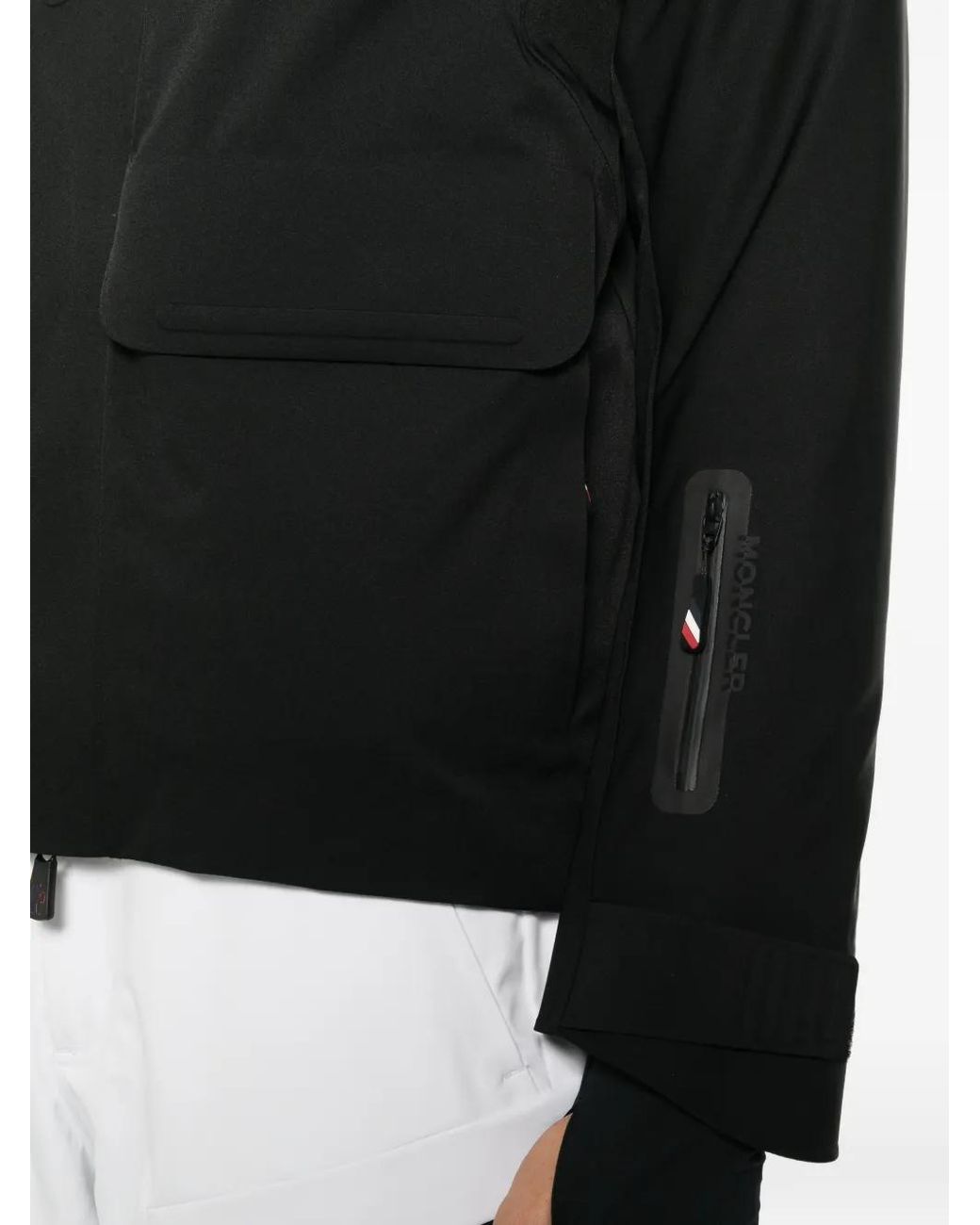 Moncler Black Irrenberg Zip-Up Ski Jacket for men