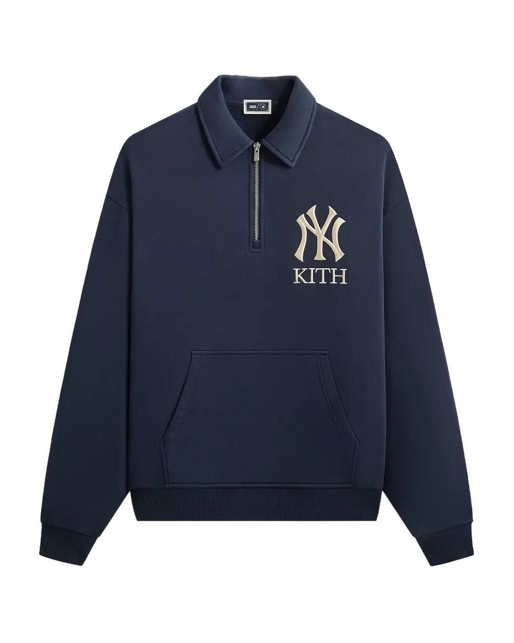 Kith X New York Yankees Quarter-Zip Sweatshirt in Blue for Men | Lyst