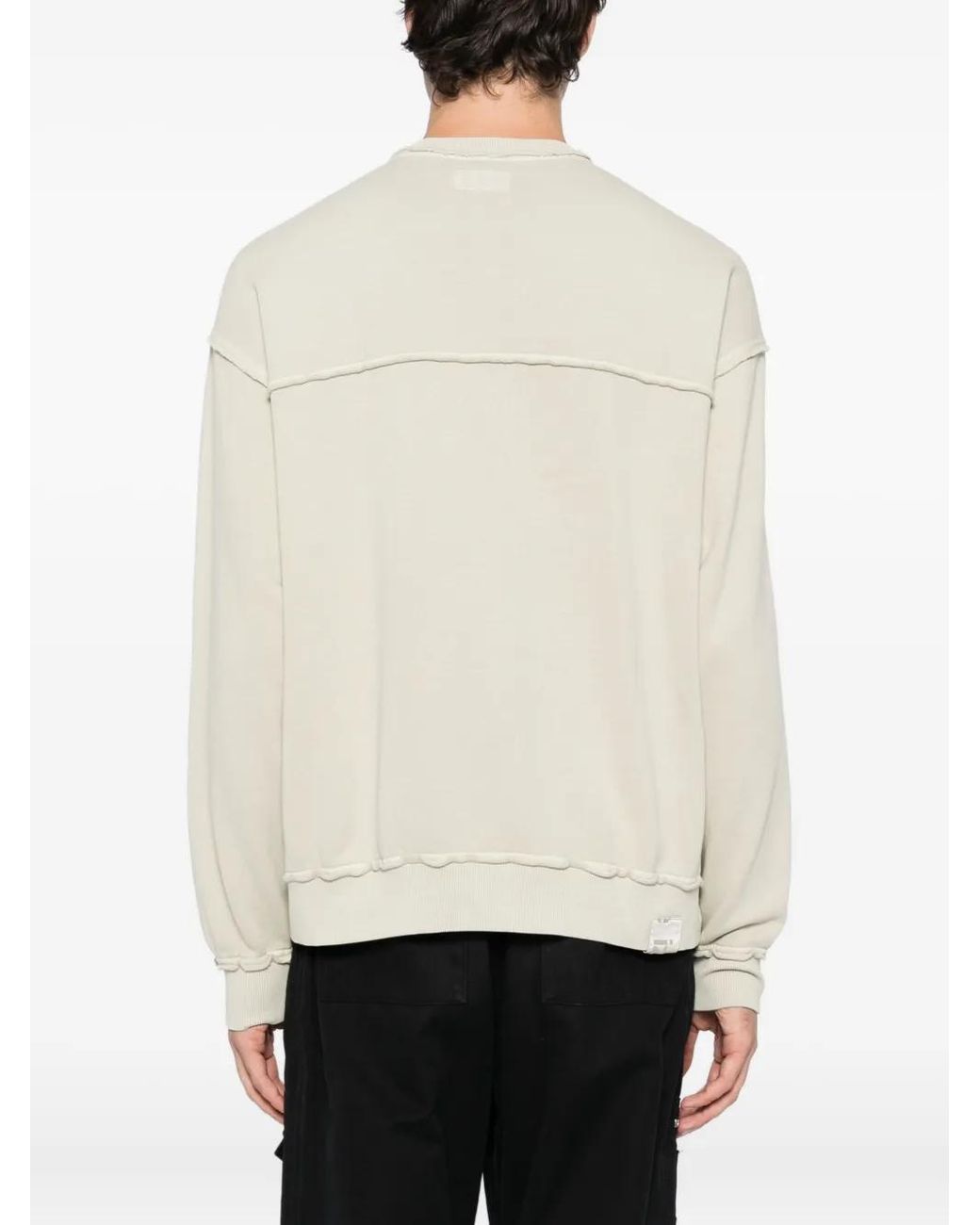 Izzue White Bear Motif Sweater for men