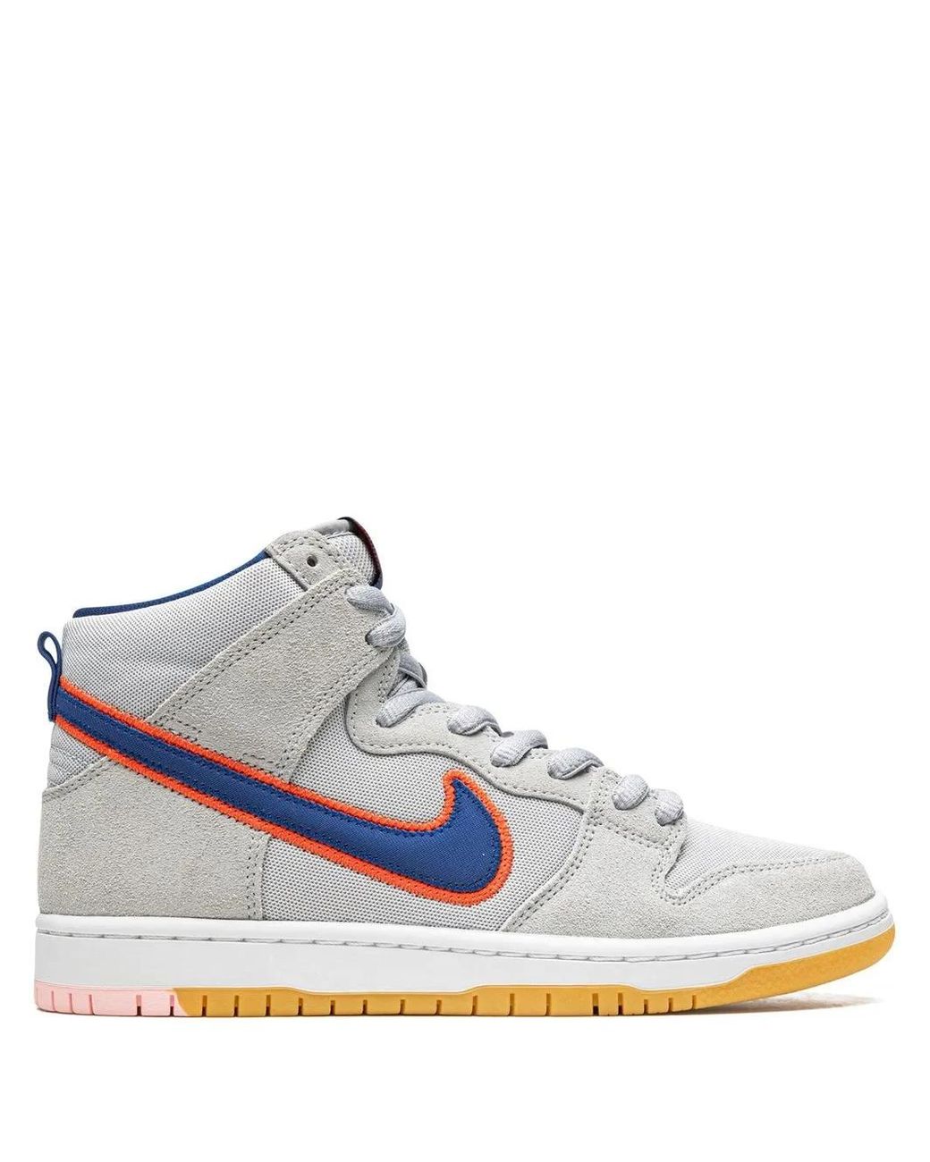 Nike White Sb Dunk High "New York Mets" Sneakers for men