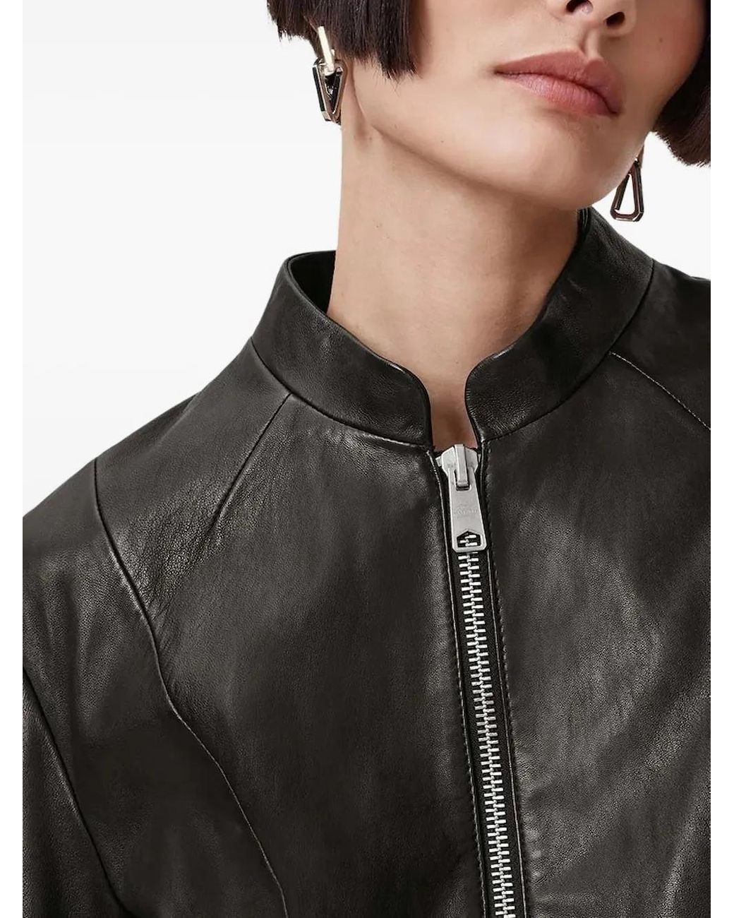 Chaqueta Con Cremallera AllSaints de color Black