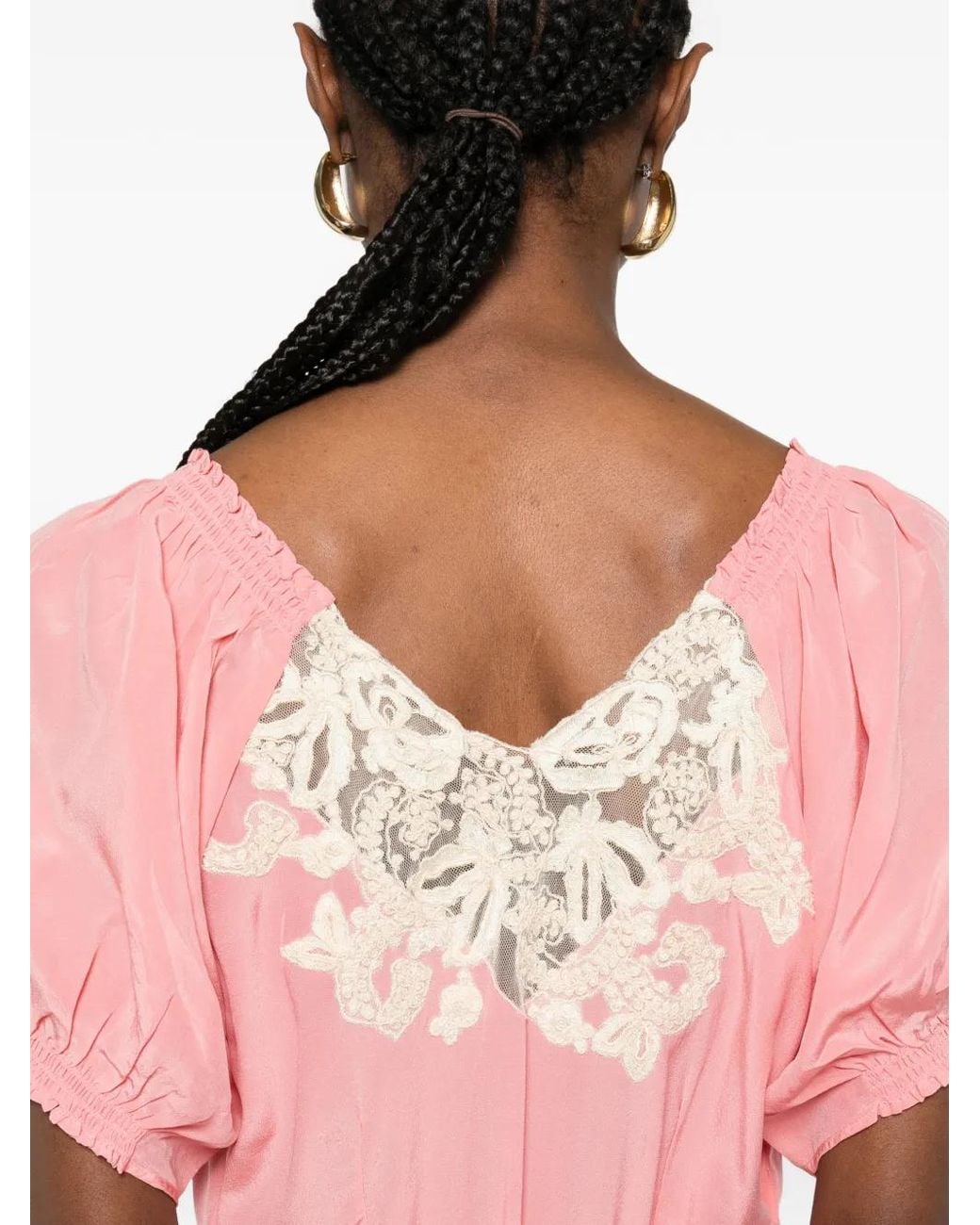 Rixo Pink Ilaria Maxi Dress