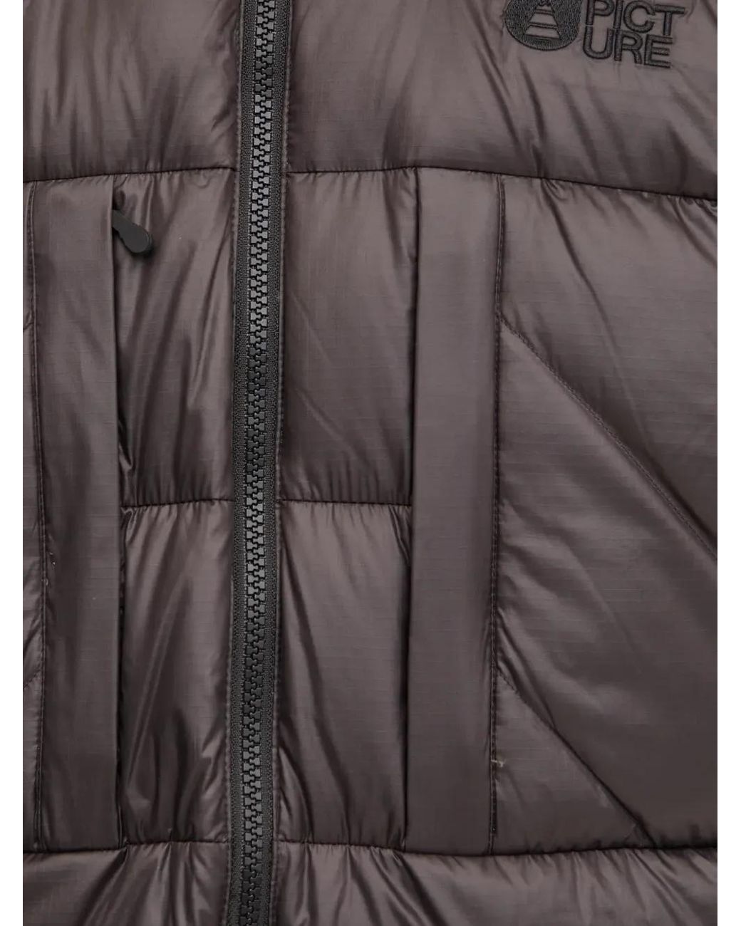 Picture Gray Hooded Padded Jacket for men