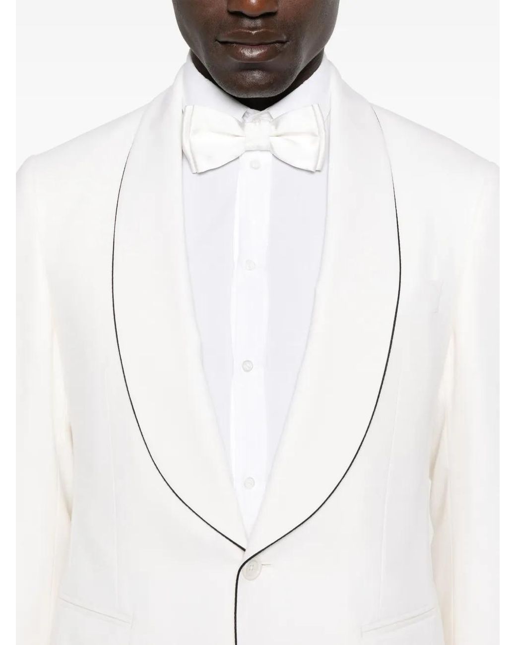 Lardini White Crepe Suit for men