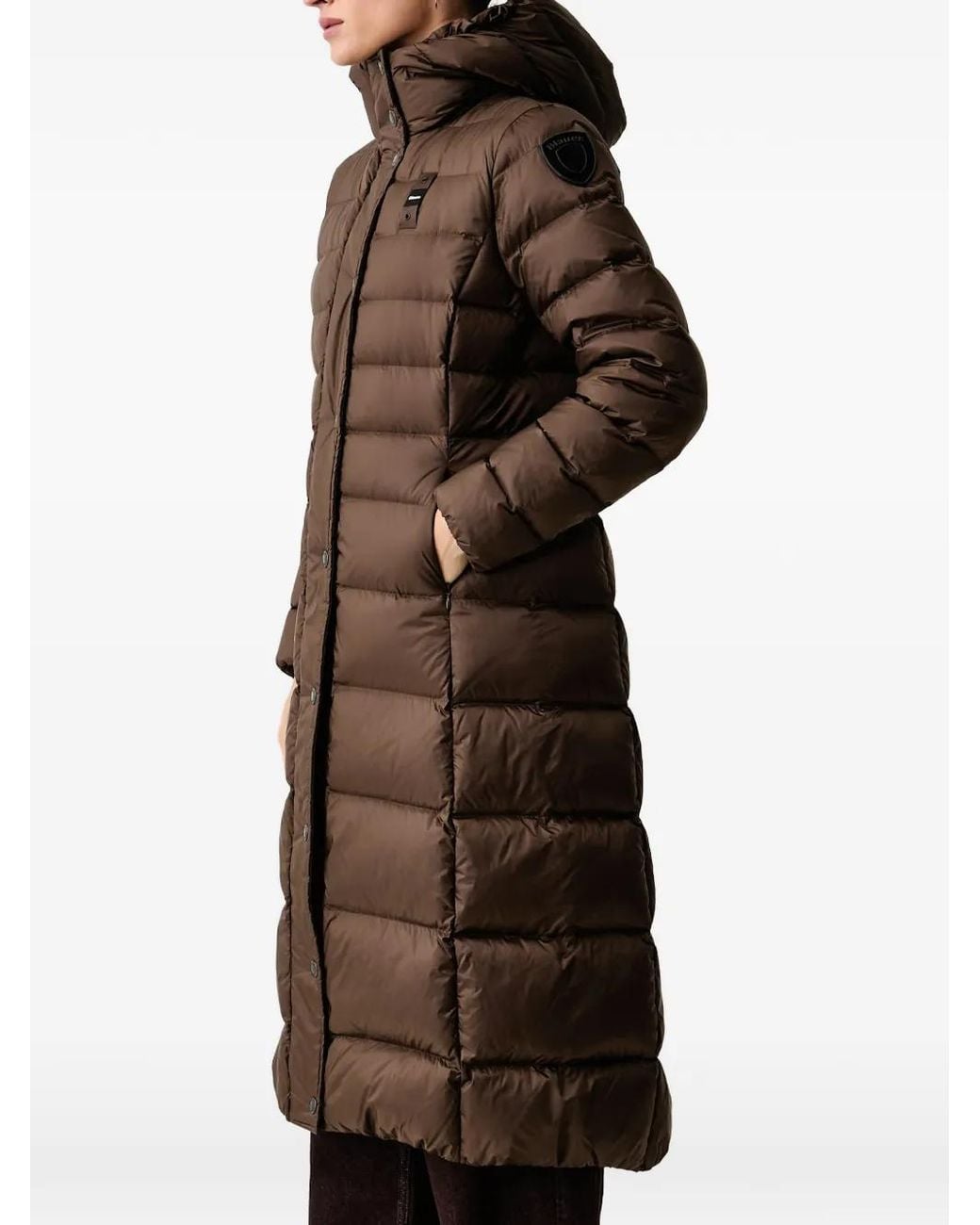 Blauer Brown Anita Hooded Quilted Coat