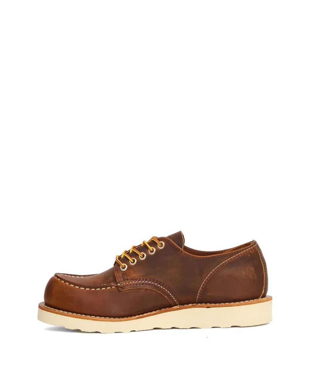 Red Wing Brown Moc-Toe Boat Shoes for men