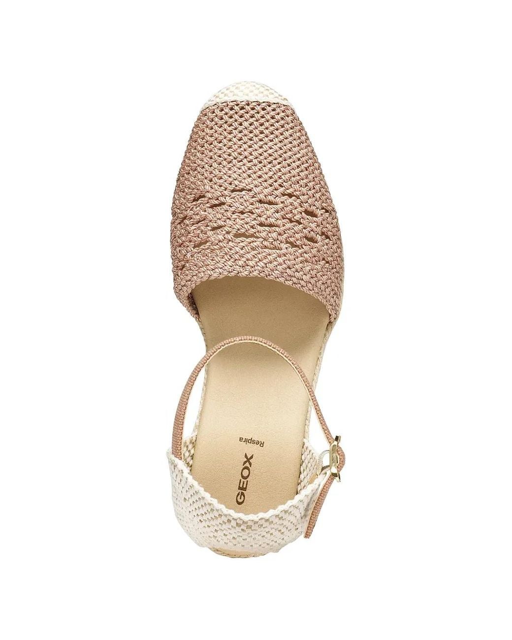 Geox Natural Gelsa Low Wedge Espadrilles
