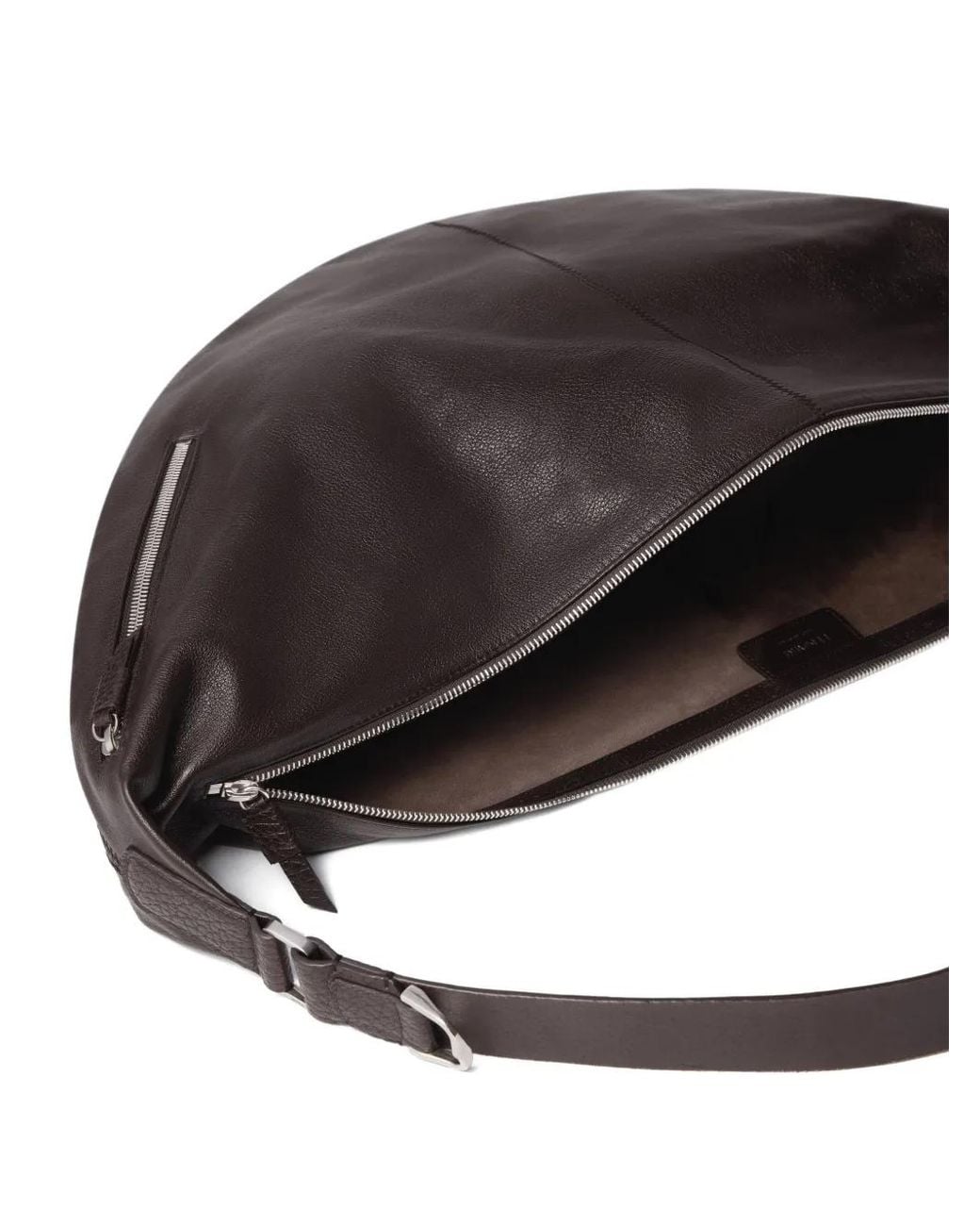 Lemaire Brown Large Quiver Clip Bag